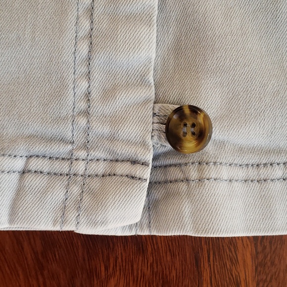 LISTICLE Light Blue Cotton Denim A-line Mini Skirt - Picture 6 of 9